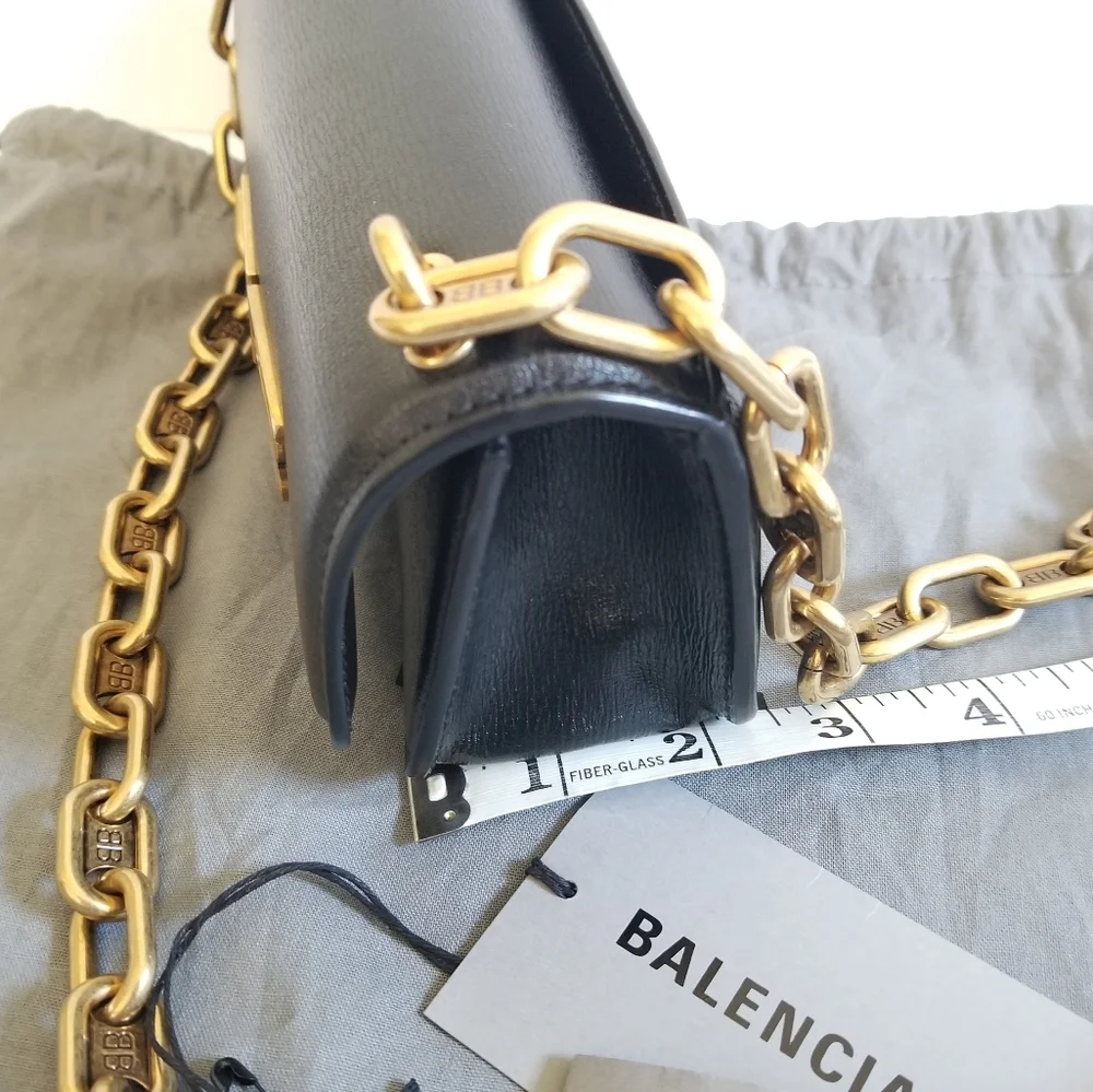 Balenciaga Gossip XS Leather Crossbody Shoulder Bag Black - Picture 15 of 16